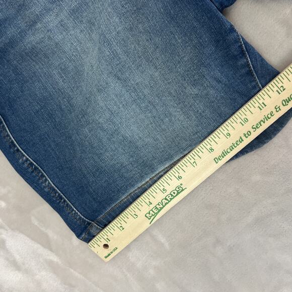 Judy Blue Shorts Womens 3XL Blue Denim Bermuda Tummy Control Hi Rise Stretch - Picture 5 of 11